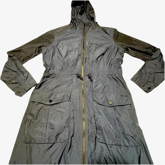 Athleta Women's Navy Rain/Windbreaker Jacket with Hood, Size Small - Picture 4 of 16